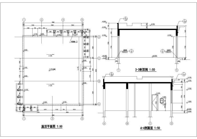 某地上一层砖混结构公厕设计cad详细建筑施工图（含设计说明）_图1