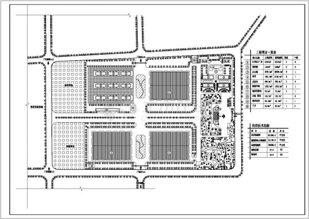 611030平米广场规划设计施工图-图一