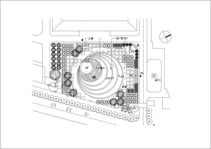 广场环境规划设计施工CAD图_图1