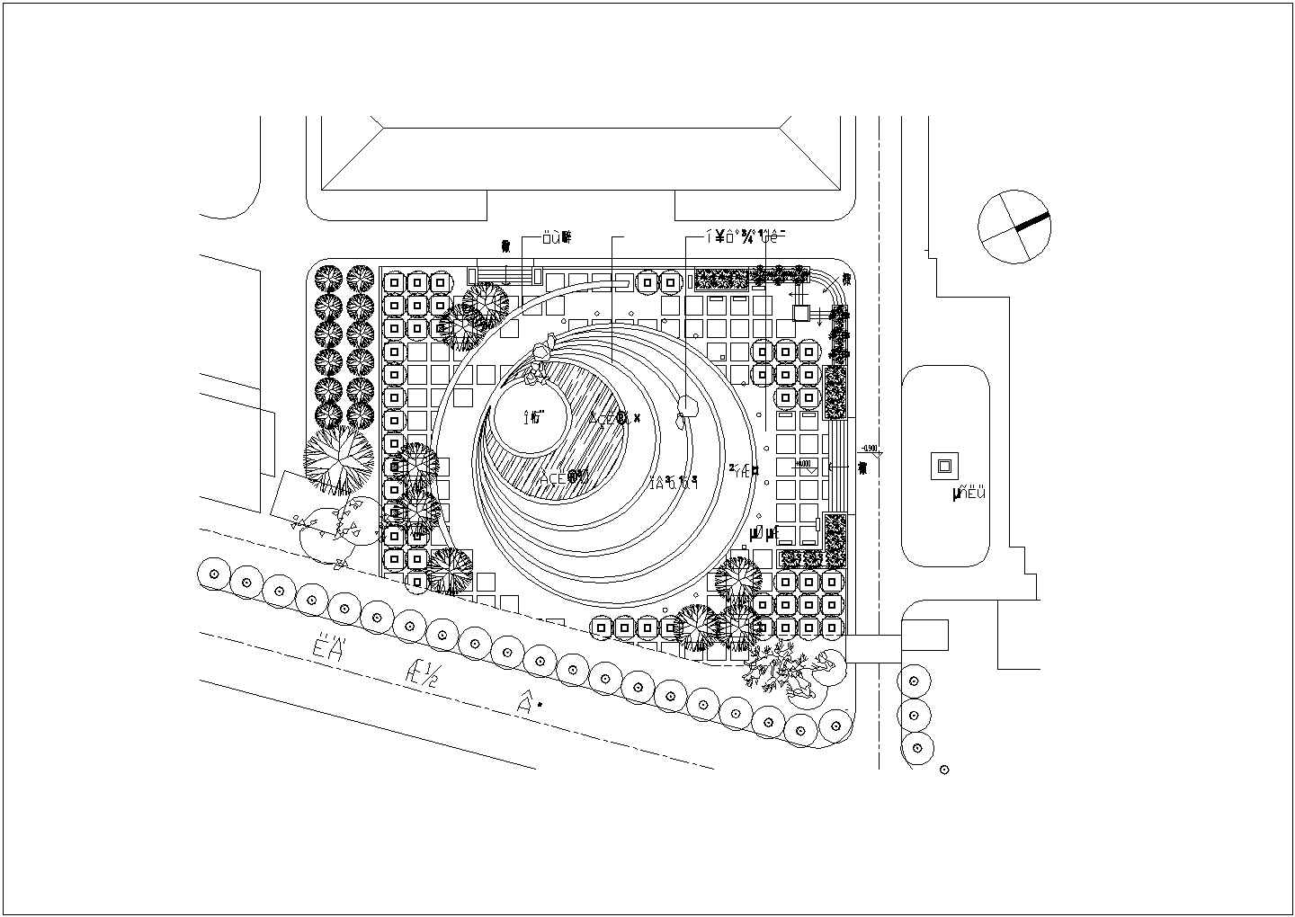 广场环境规划设计施工CAD图