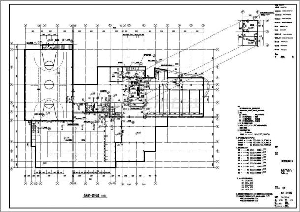 上海某多层框架结构现代豪华会所设计cad全套建筑施工图-图一