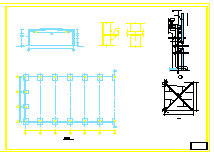 66x18m 18m跨钢结构厂房结构cad施工图纸
