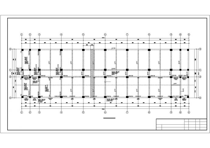 西宁市某实验中学五层框架学生宿舍楼全套结构设计CAD图纸_图1