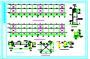 736.66平米单层钢结构厂房结构施工图纸_图1