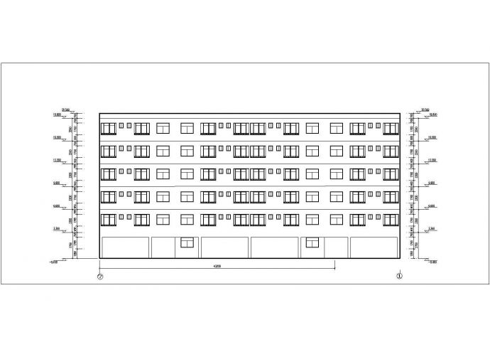 常州某学校占地730平米6层框架结构学生宿舍楼建筑+结构设计CAD图纸_图1