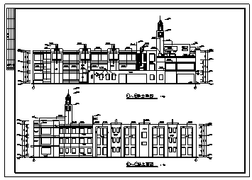 幼儿园设计_某三层幼儿园全套施工cad图纸-图一