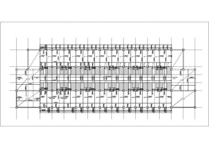 徐州某工厂5600平米左右五层框混结构宿舍楼结构设计CAD图纸_图1