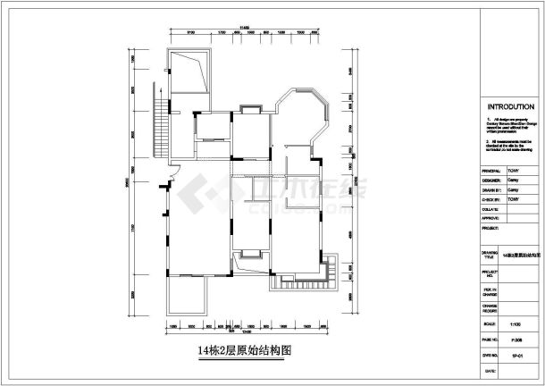 简欧别墅全套装修设计施工图（含效果图）-图一