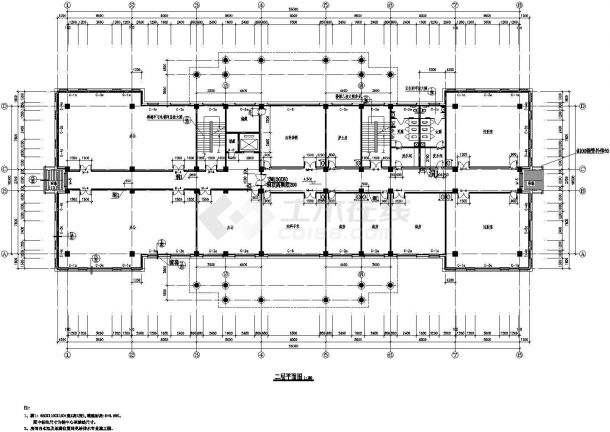 欧式办公楼全套建筑设计cad施工图-图一