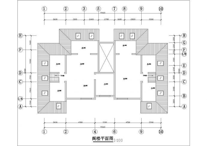兰州市美景华园小区6层砖混结构住宅楼建筑设计CAD图纸（含阁楼和地下室）_图1