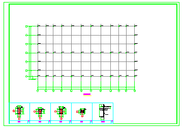 51m跨两跨两坡门式轻钢结构4743平米厂房CAD结施图纸+PDF计算书-图一