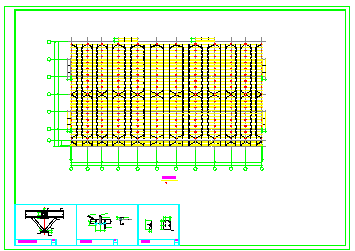 51m跨两跨两坡门式轻钢结构4743平米厂房CAD结施图纸+PDF计算书-图二