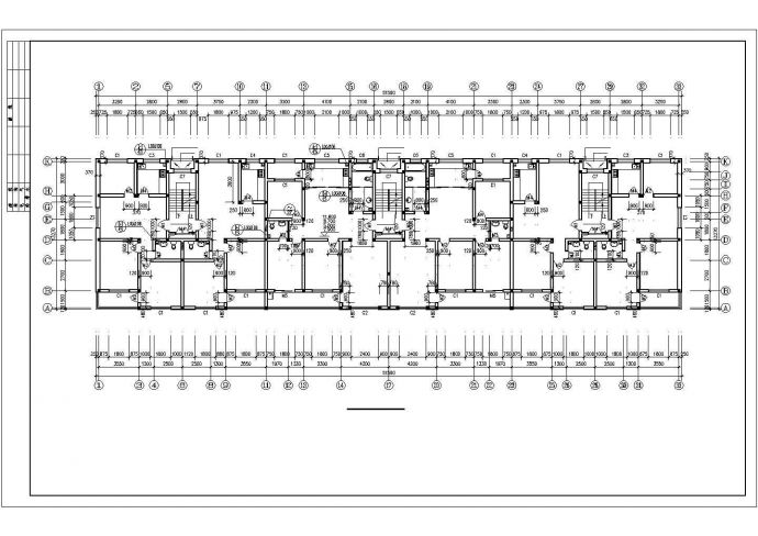 成都市卧龙山庄小区5层框混结构住宅楼建筑设计CAD图纸（含半地下室）_图1