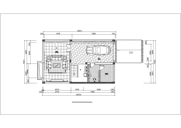 四层乡村别墅建筑设计方案图纸_图1