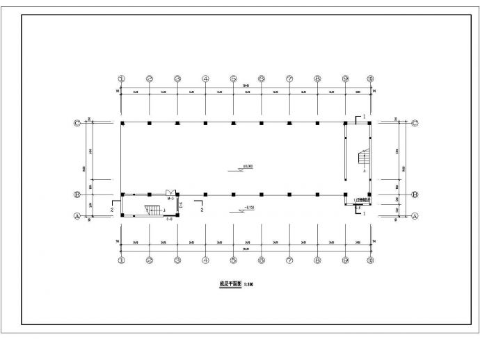 教师宿舍楼CAD建筑施工设计方案_图1