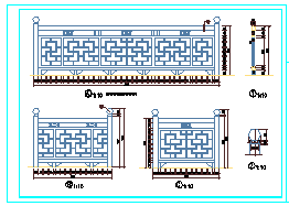 某城市古代楼梯建筑平剖面详图-图二