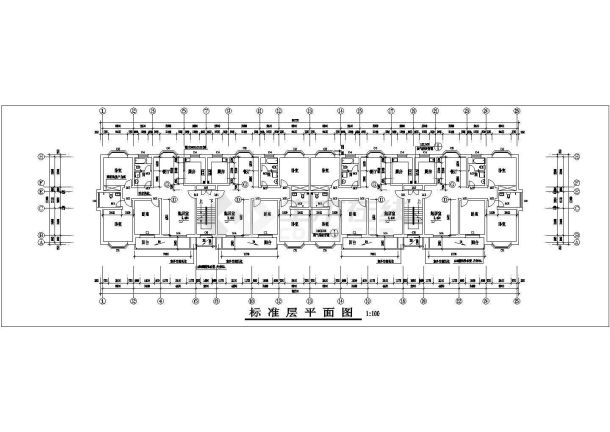 某小区住宅楼建筑CAD套图-图一