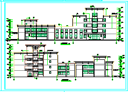 某地多层宿舍楼建筑cad设计施工图-图二