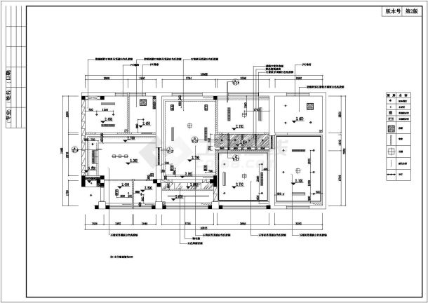 一套小三居住宅楼室内装修图-图二