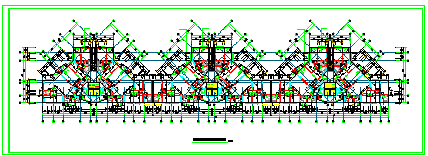 某高层住宅楼标准层平面设计cad图纸_图1