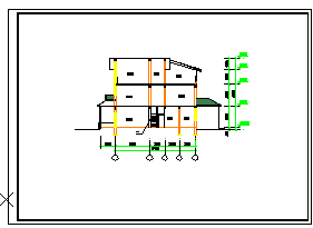某地区独院式别墅建筑设计cad施工图_图1