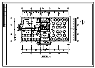 饭店设计_某市三层带顶层框架结构饭店建筑施工cad图纸