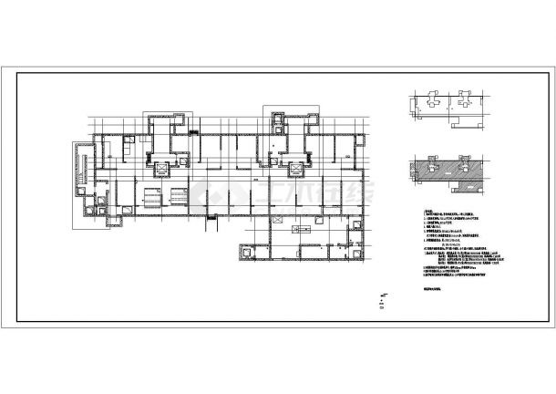 某小高层框架结构住宅楼设计cad全套建筑施工图纸-图一