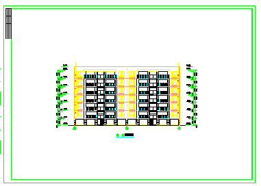 某7层住宅楼建筑施工cad设计图纸-图二