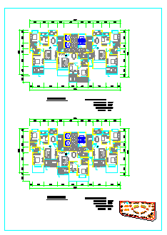 某住宅楼户型平面设计cad图纸