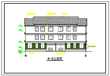 某市村民住宅楼建筑结构全套设计cad施工图-图二