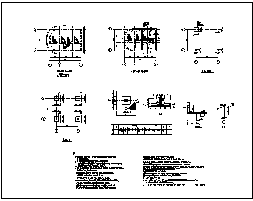 门卫设计_某市业园内地上一层框架结构门卫结构施工cad图纸_图1