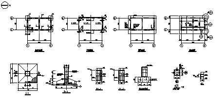 点理化室设计_单层钢筋混凝土框架结构铜钼矿生产点理化室结构施工cad图纸_图1