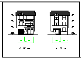 某地区村镇建设住宅设计cad方案图