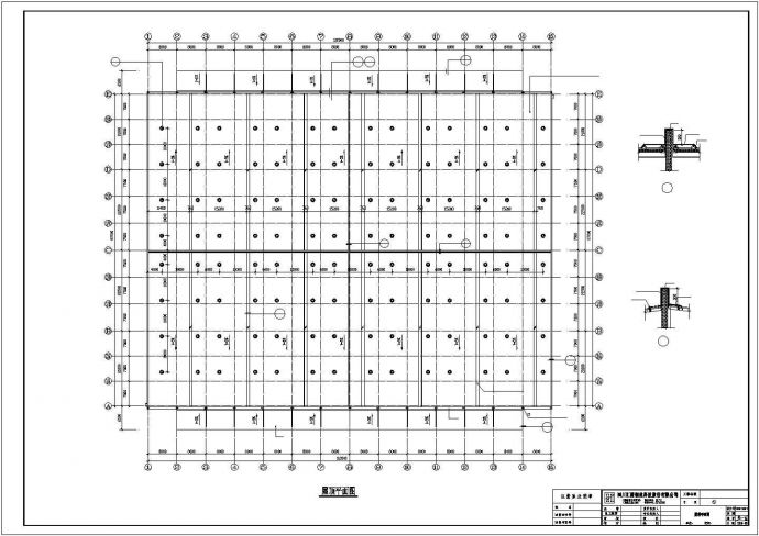 上海市某大型物流园单层钢结构仓库全套建筑结构设计CAD图纸_图1