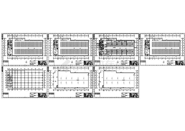 昆山市花桥镇某单层钢结构购物商场全套电气系统设计CAD图纸-图二