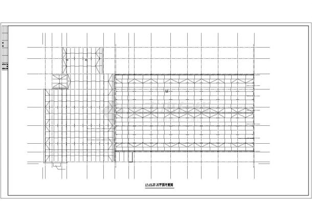 【最新】某钢混结构东风4S店设计方案CAD图纸-图一
