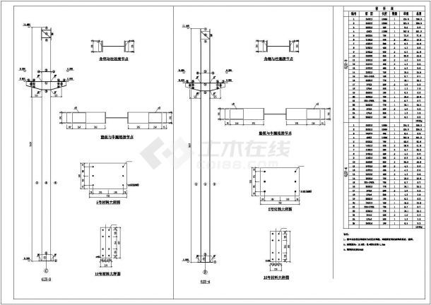 【最新】某钢结构工业厂房设计方案CAD图纸-图二