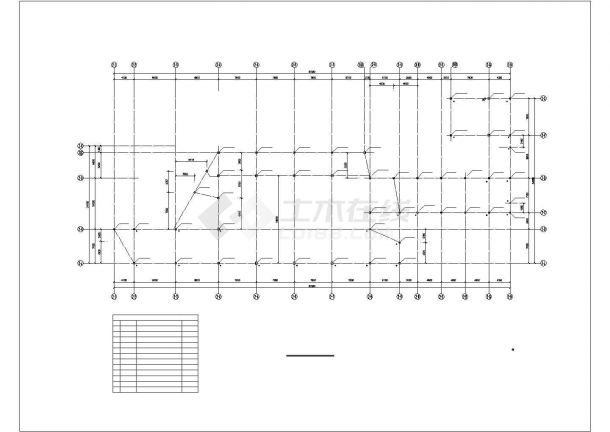 【最新】某高新区钢结构带吊车梁厂房设计方案CAD图纸-图一