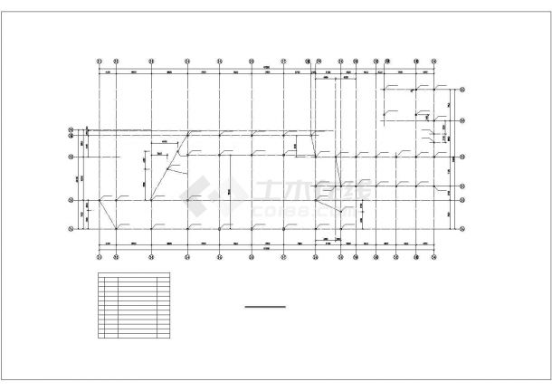 【最新】某高新区钢结构带吊车梁厂房设计方案CAD图纸-图二