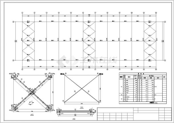 【最新】某钢结构加工车间工程设计方案CAD图纸-图一