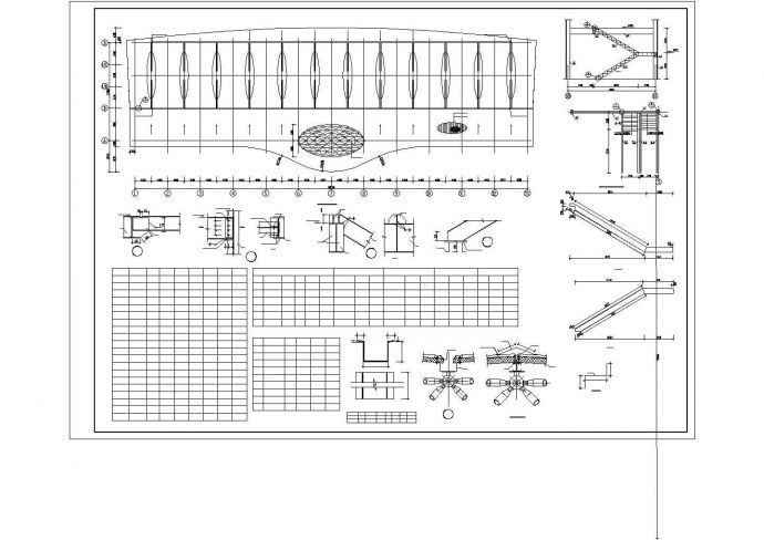 【最新】某钢结构框架汽车城设计方案CAD图纸_图1