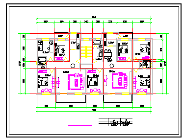 某多层住宅楼户型设计cad施工图-图二
