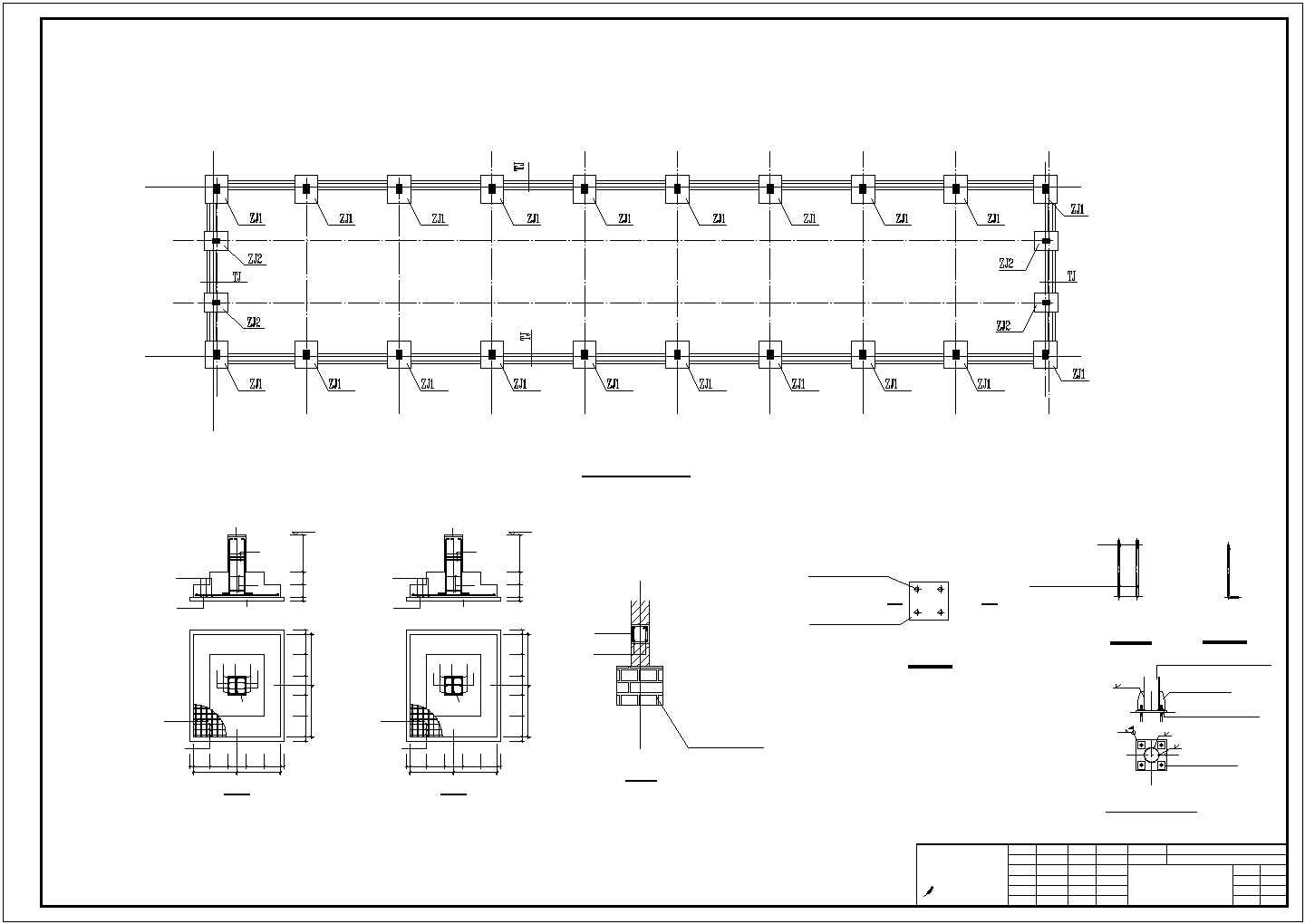 【最新】某钢框架结构建筑设计方案CAD图纸