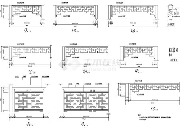 古桥诺干经典样式精美建筑施工设计方案图-图一