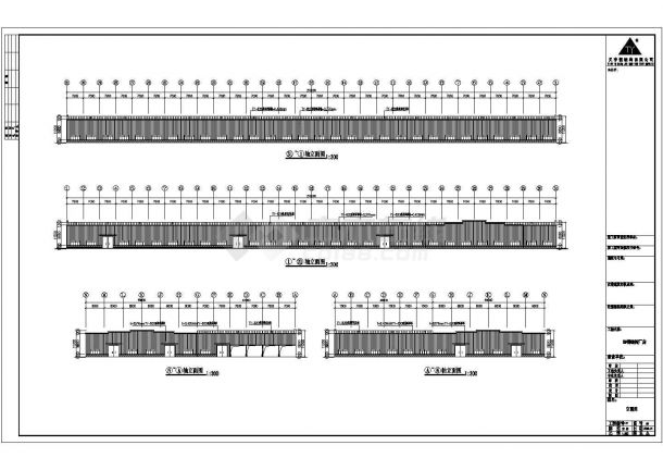 某跨度24（21）米单层单山单跨门式钢架厂房设计cad全套结构施工图（含设计说明）-图二