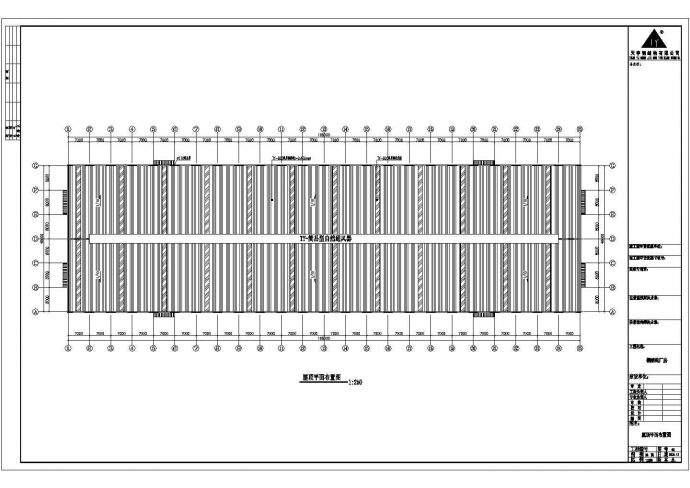 某公司跨度24米单层单山单跨门式钢架厂房设计cad全套结构施工图（含设计说明，含建筑设计）_图1
