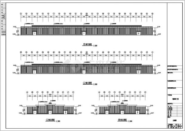 某公司跨度21米单层单山单跨门式钢架厂房设计cad全套结构施工图（ 含设计说明，含2套设计）-图二
