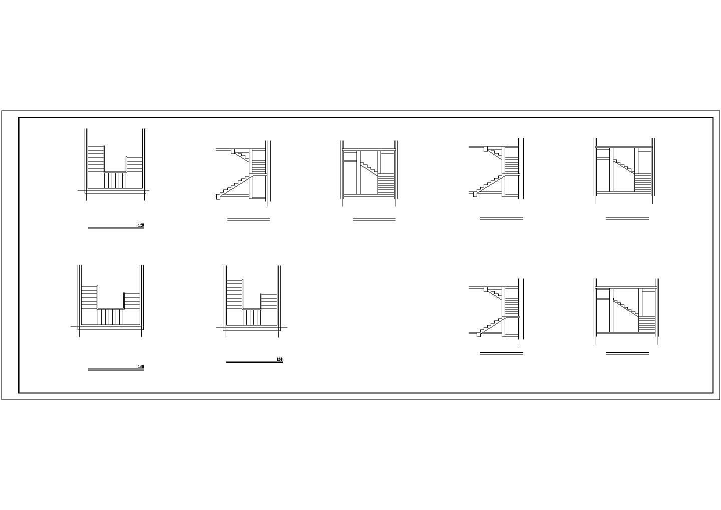 仿古建筑二层门市CAD施工图