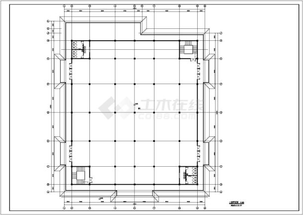 现代仿古建筑服务中心CAD图纸-图二