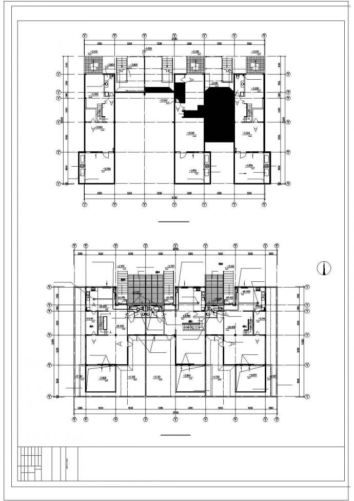 某联排别墅多联空调设计cad施工方案图（含设计说明）_图1